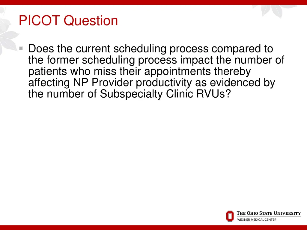 picot question