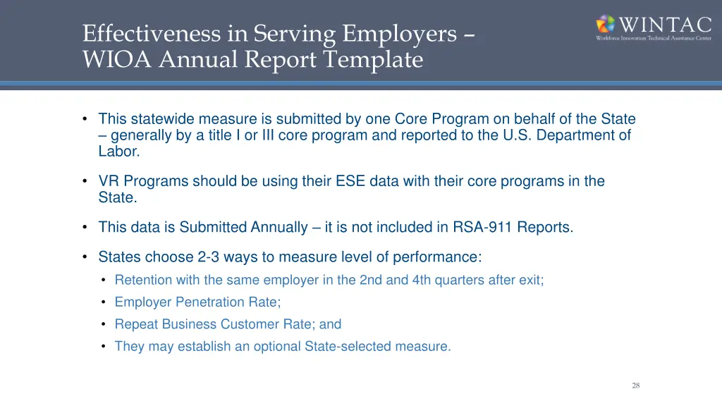 effectiveness in serving employers wioa annual