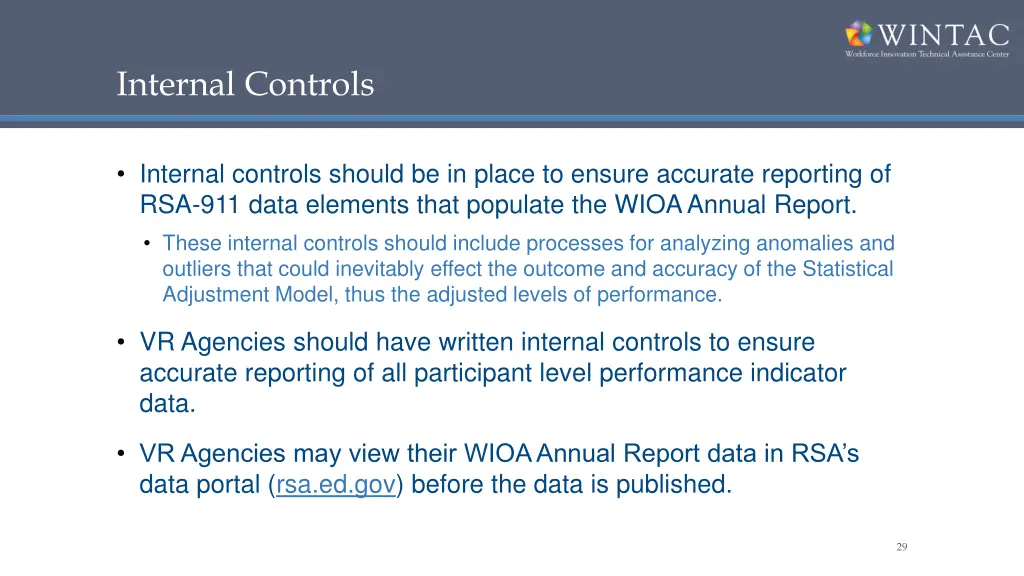 internal controls