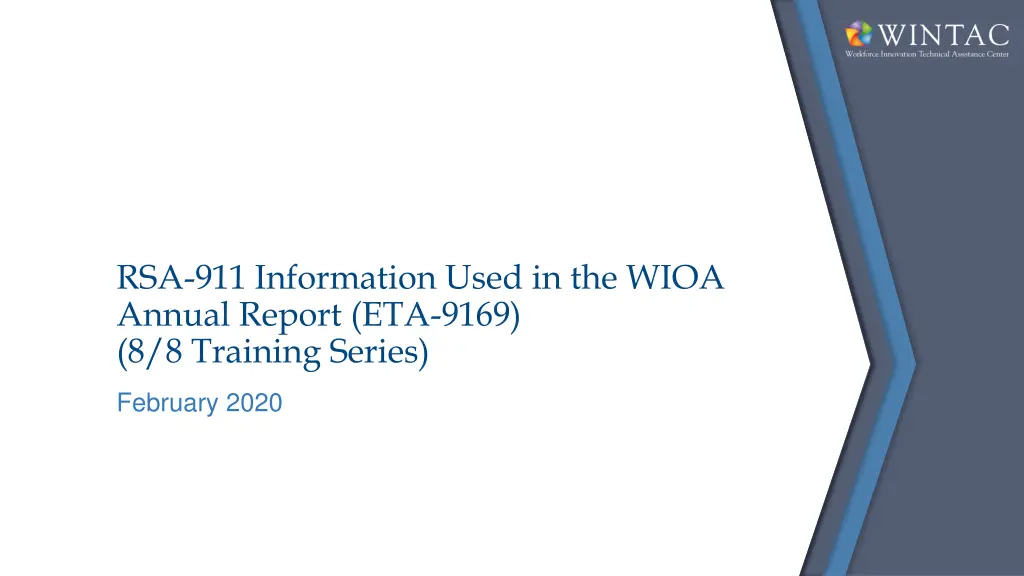 rsa 911 information used in the wioa annual