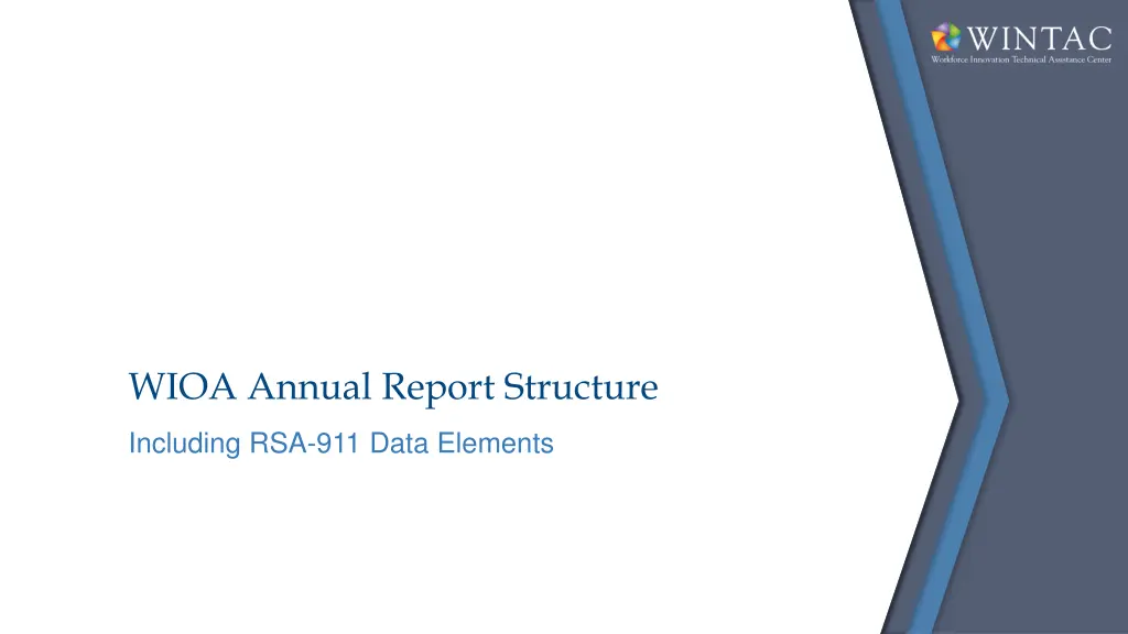 wioa annual report structure
