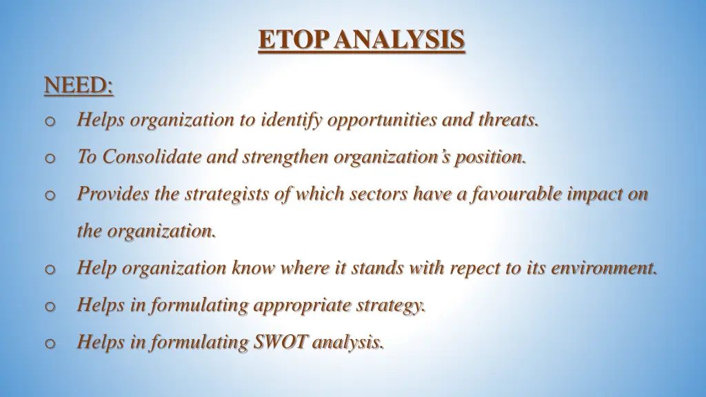 etop analysis 1