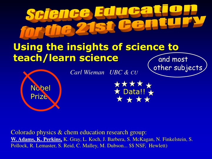 using the insights of science to teach learn
