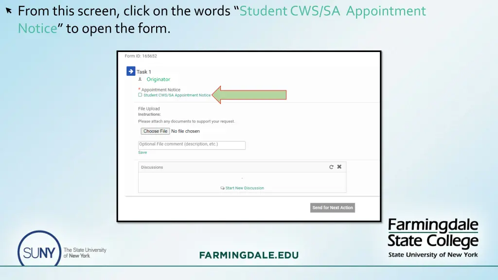 from this screen click on the words student