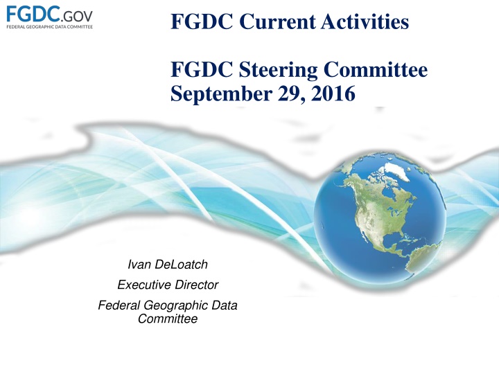 fgdc current activities