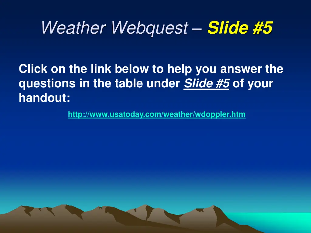 weather webquest slide 5