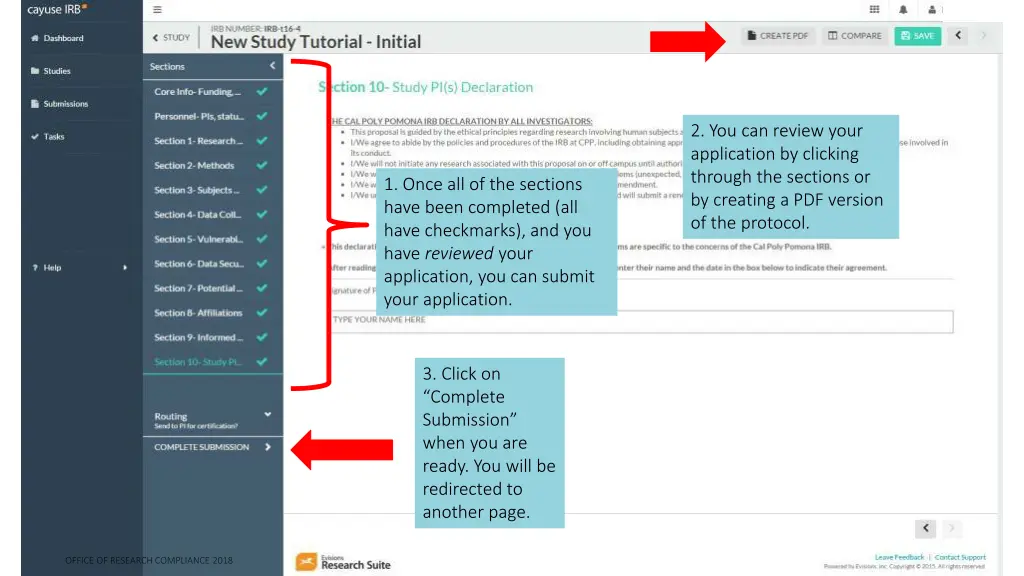 2 you can review your application by clicking