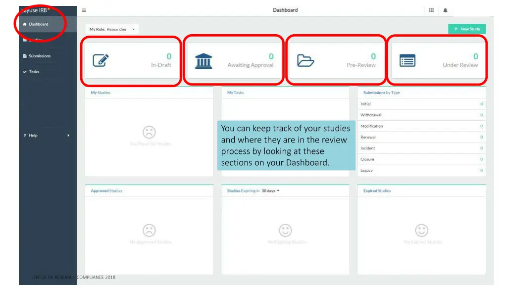 you can keep track of your studies and where they