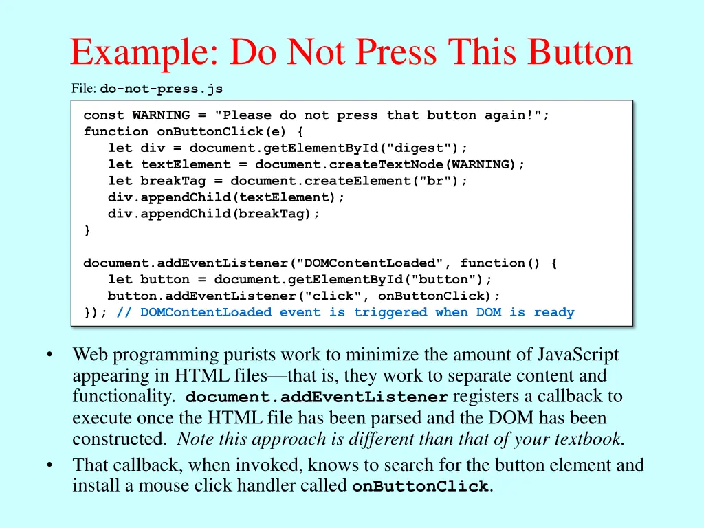 example do not press this button 2