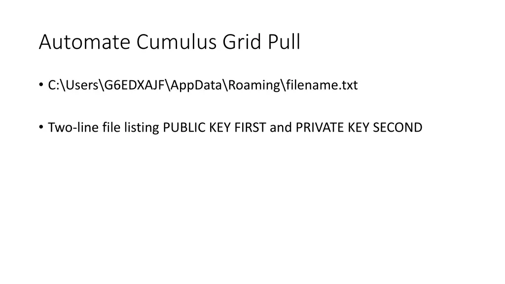 automate cumulus grid pull 2