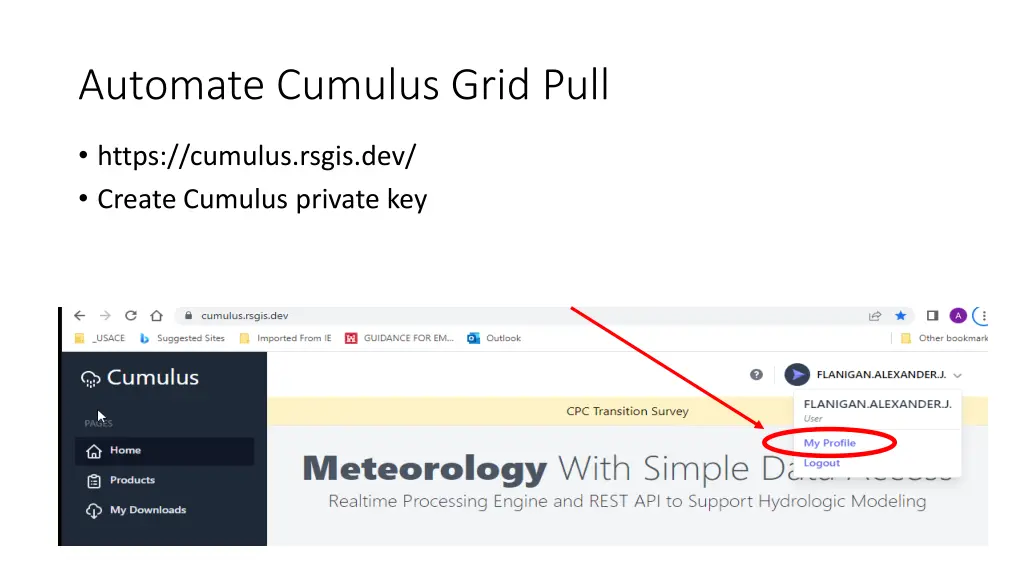 automate cumulus grid pull