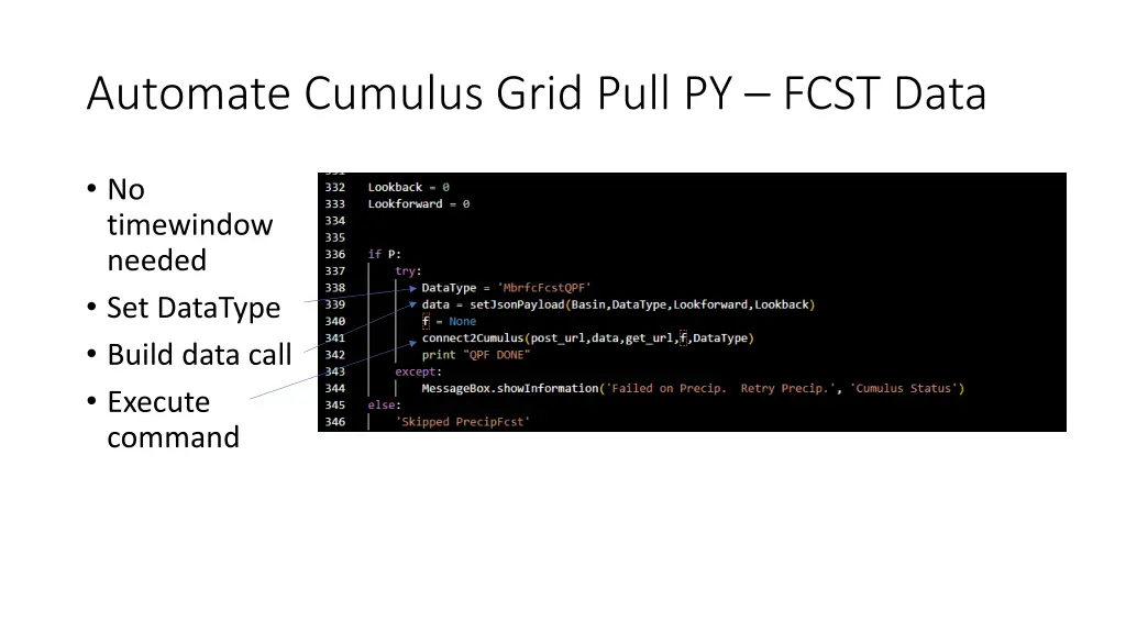 automate cumulus grid pull py fcst data