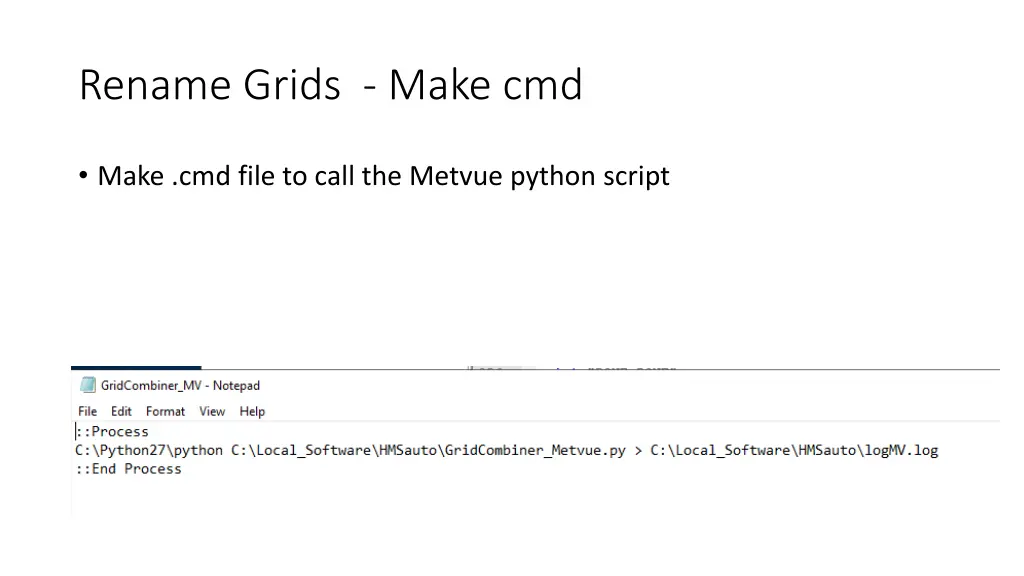 rename grids make cmd
