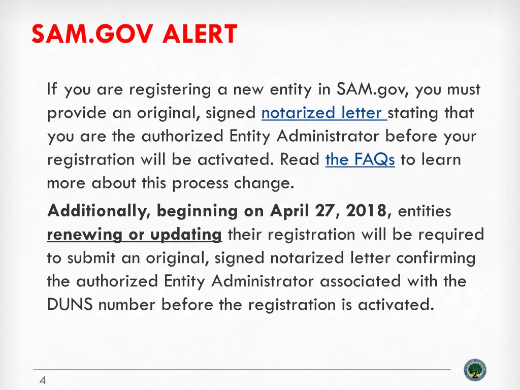 sam gov alert