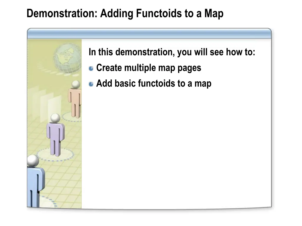 demonstration adding functoids to a map