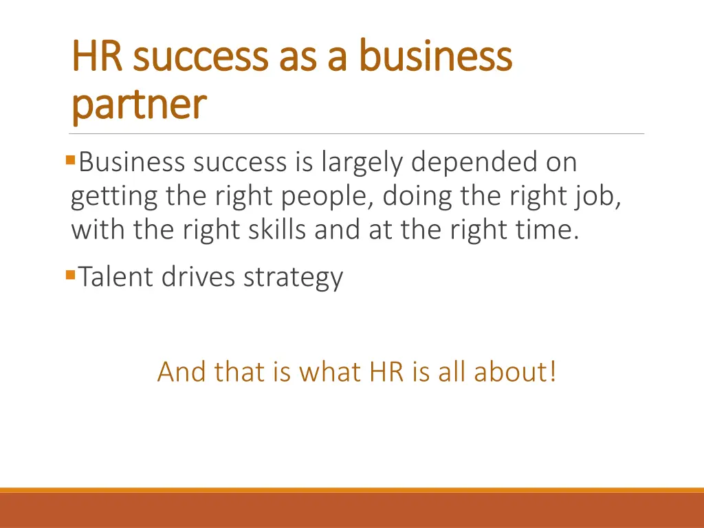 hr success as a business hr success as a business