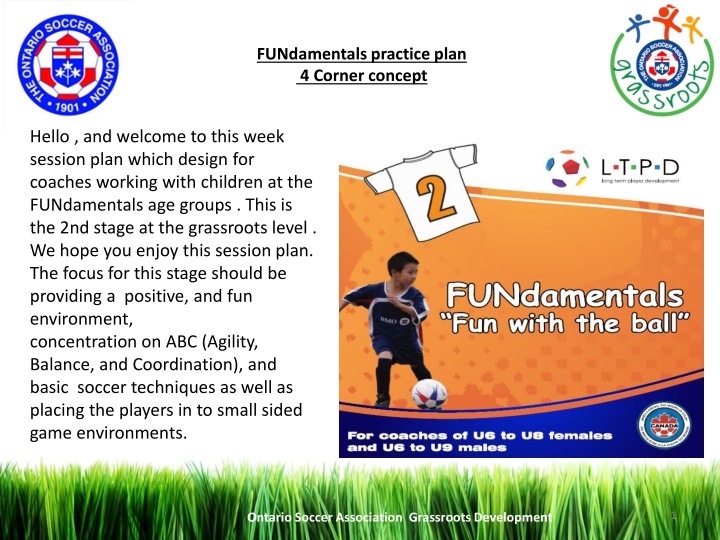 fundamentals practice plan 4 corner concept