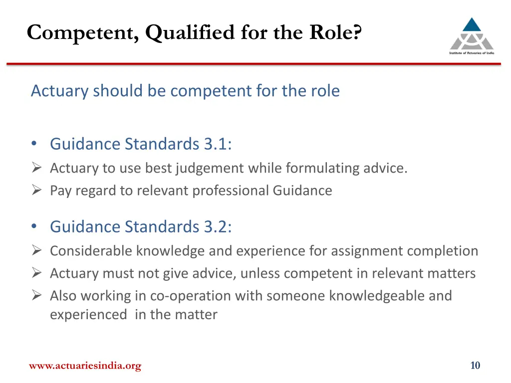 competent qualified for the role