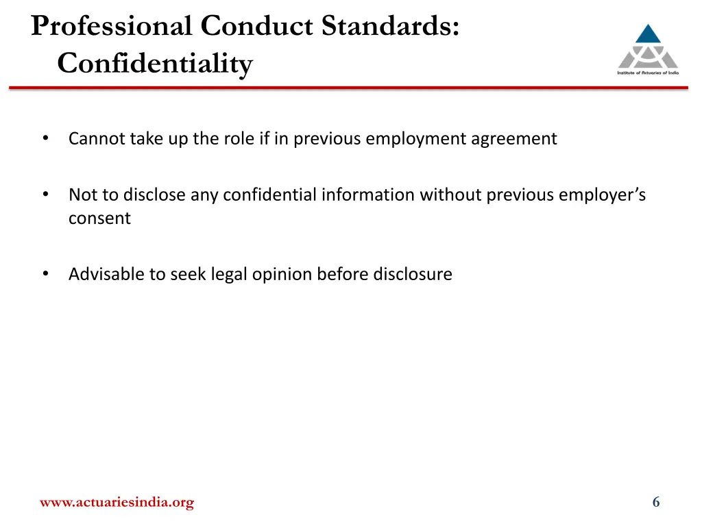 professional conduct standards confidentiality