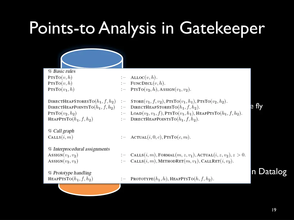 points to analysis in gatekeeper