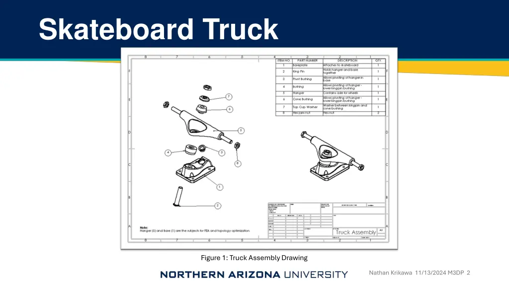 skateboard truck