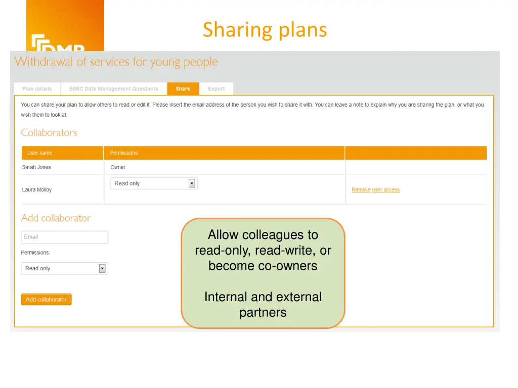 sharing plans