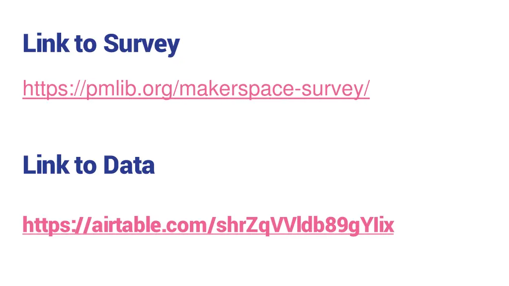 link to survey