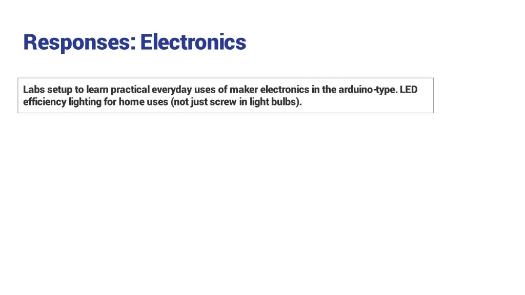 responses electronics
