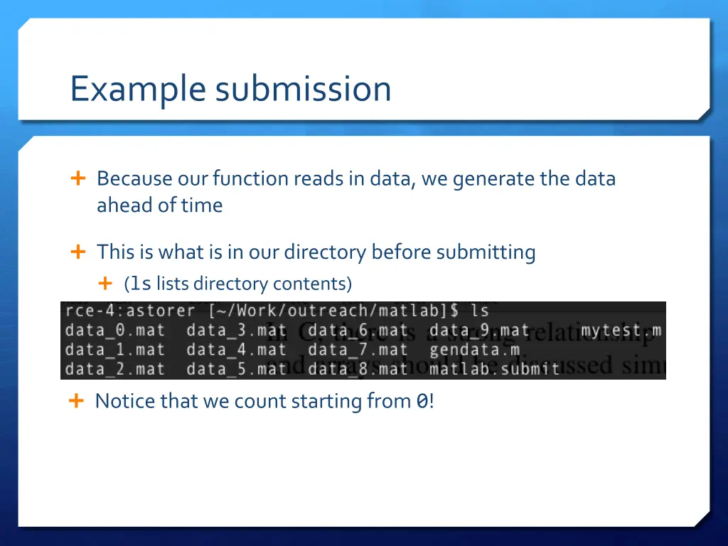 example submission