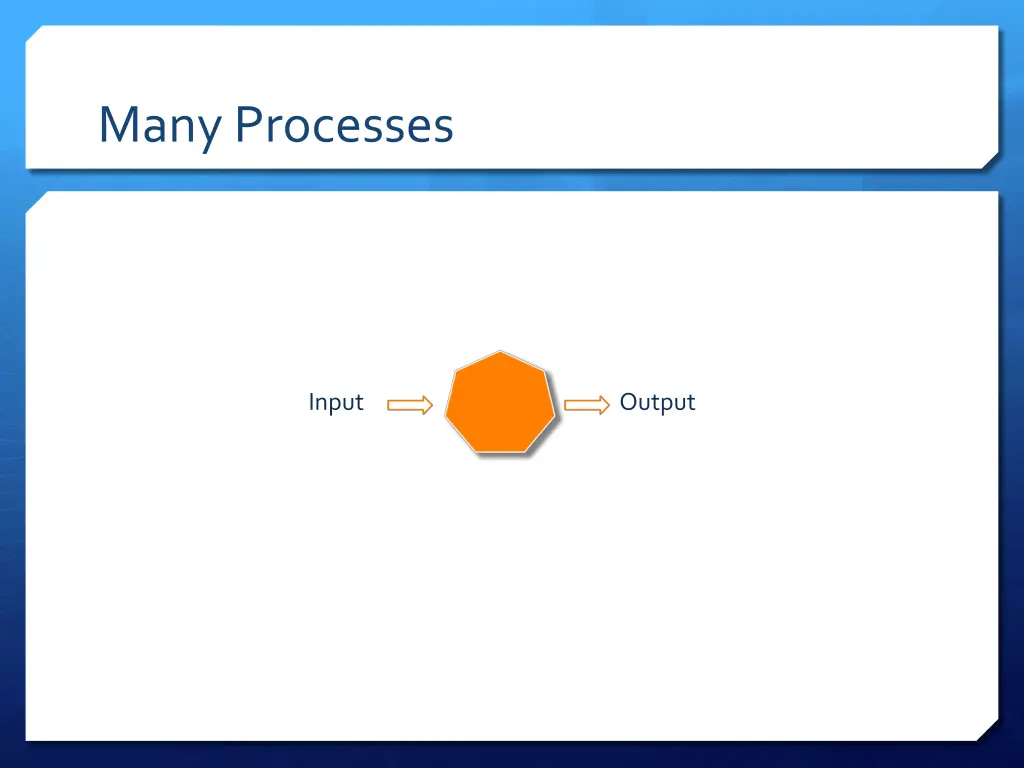 many processes