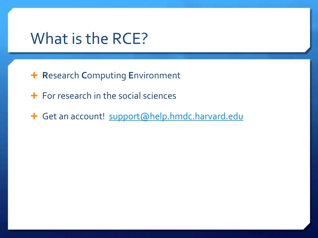 what is the rce