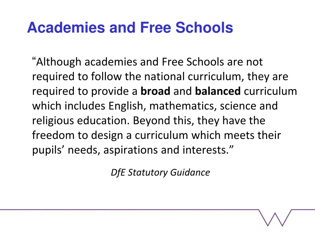 academies and free schools