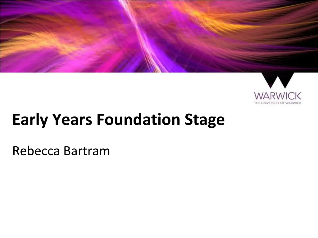 early years foundation stage