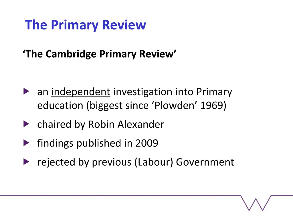 the primary review