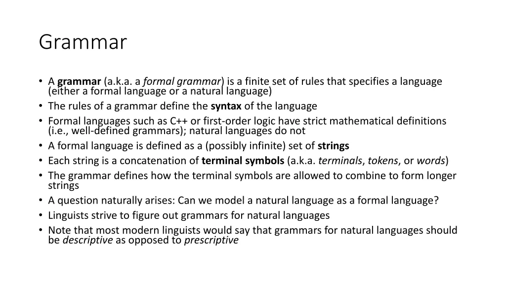 grammar