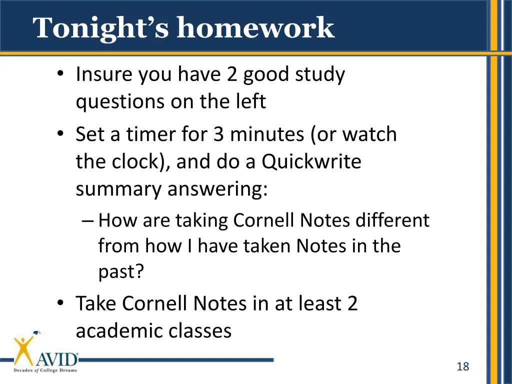tonight s homework