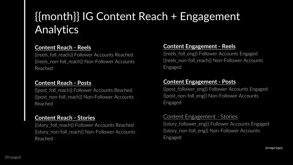 month ig content reach engagement analytics
