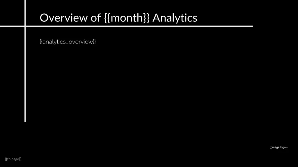 overview of month analytics