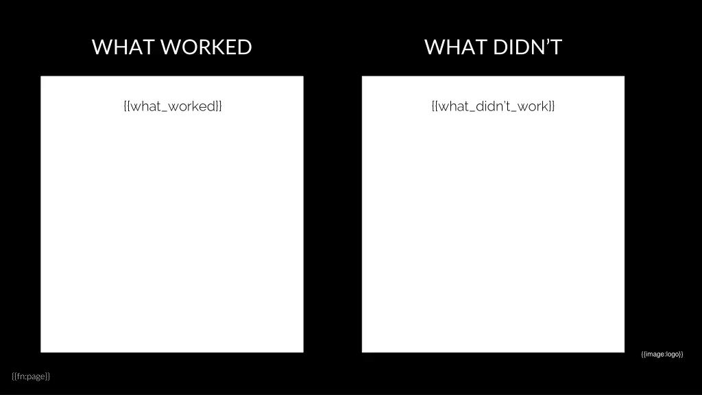 what worked
