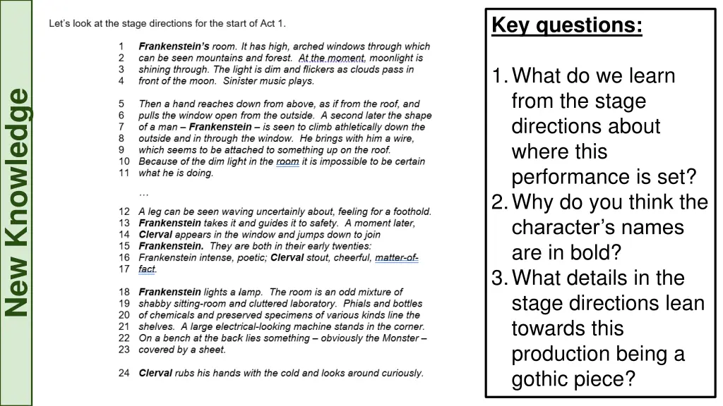 key questions