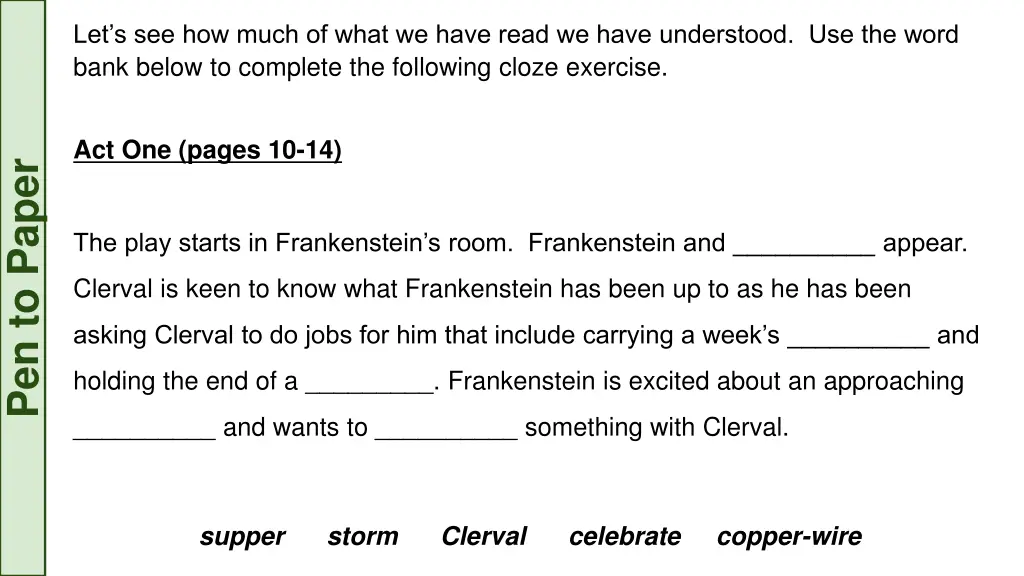 let s see how much of what we have read we have