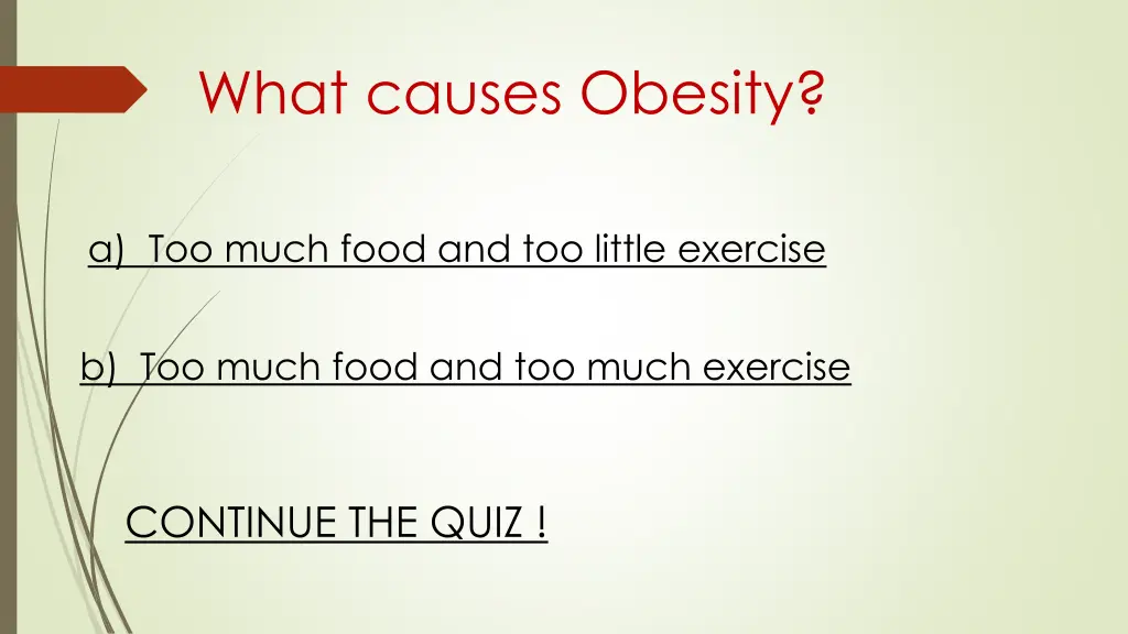 what causes obesity