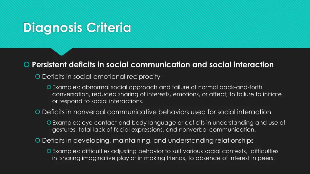 diagnosis criteria