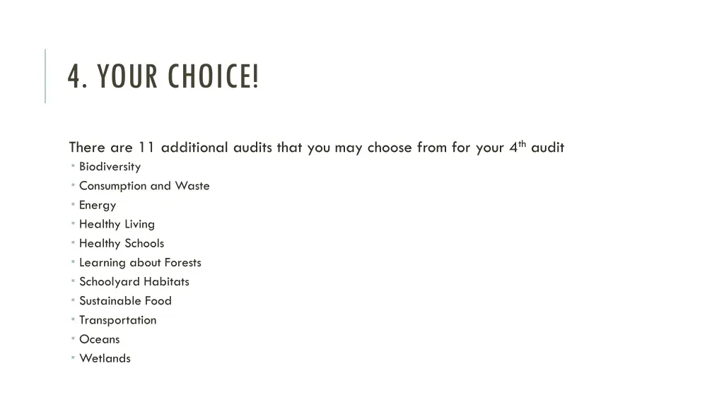 4 your choice
