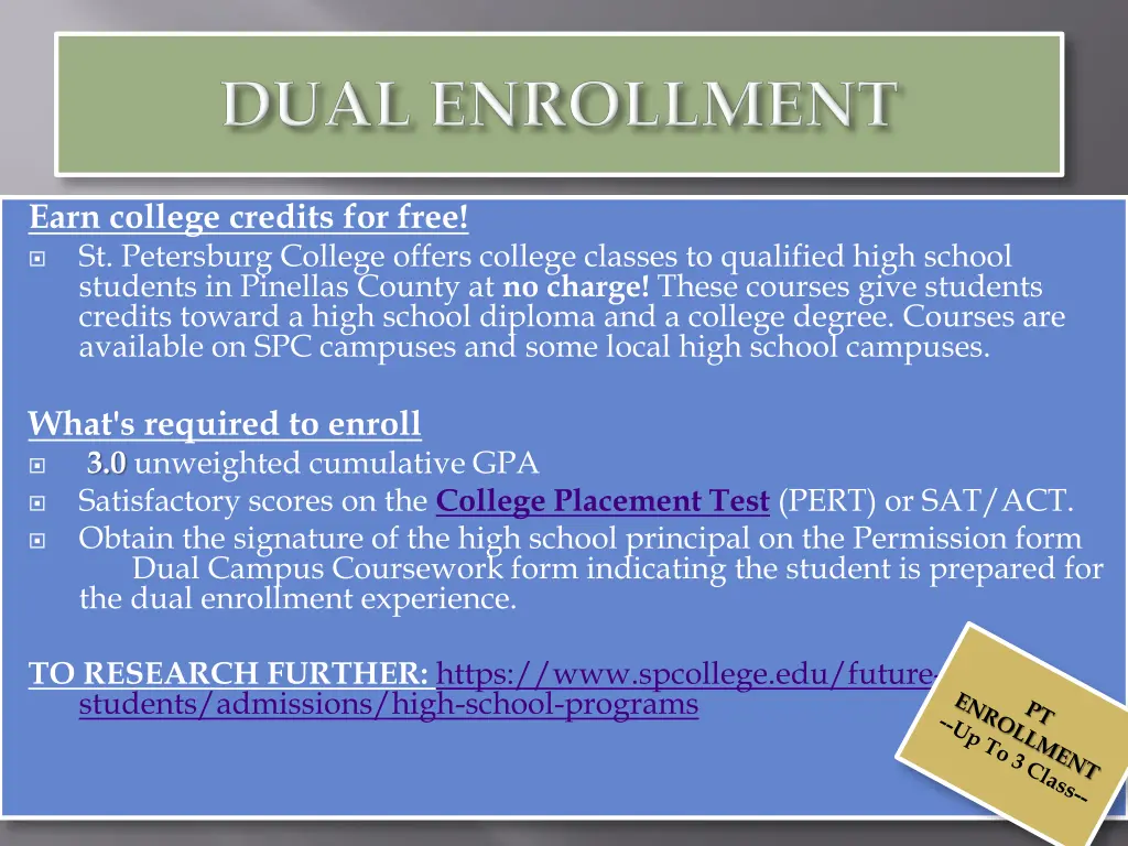 earn college credits for free st petersburg