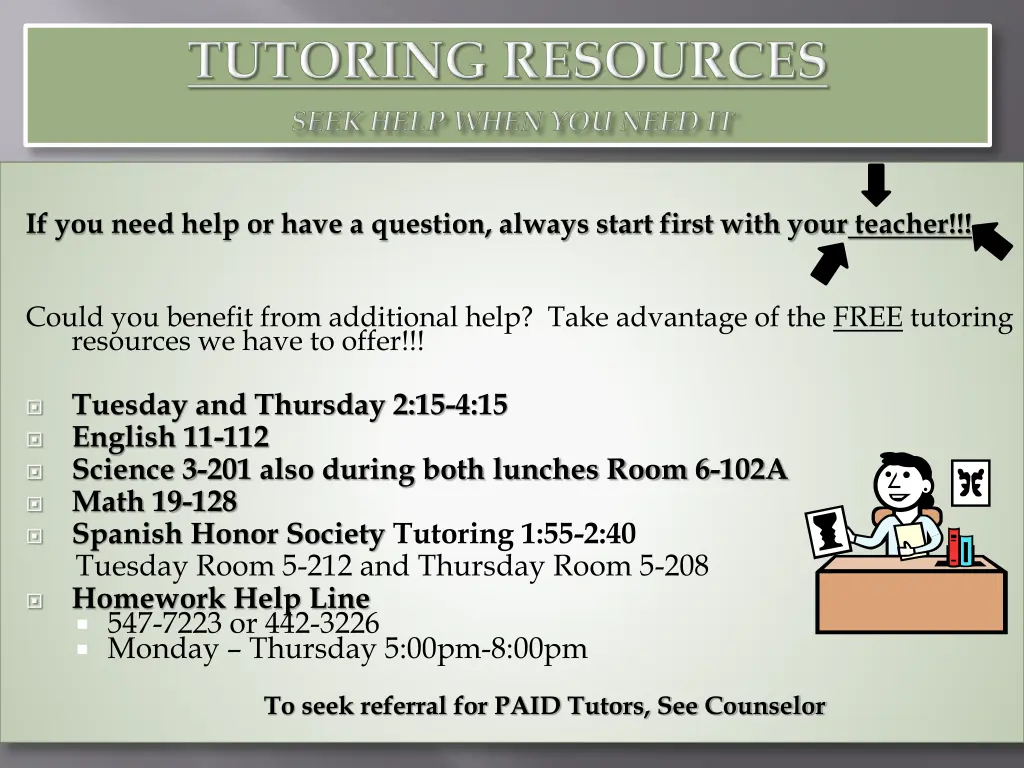 if you need help or have a question always start