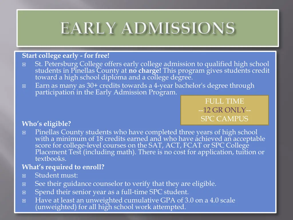 start college early for free st petersburg