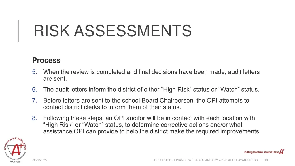 risk assessments 1