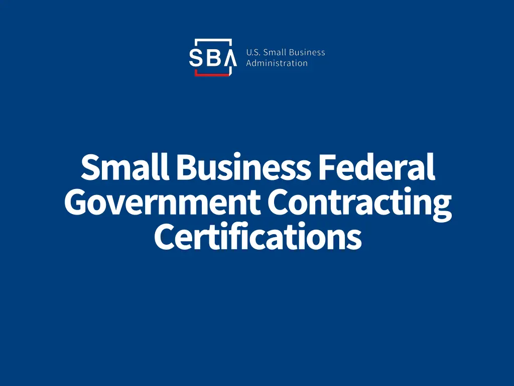 small business federal government contracting