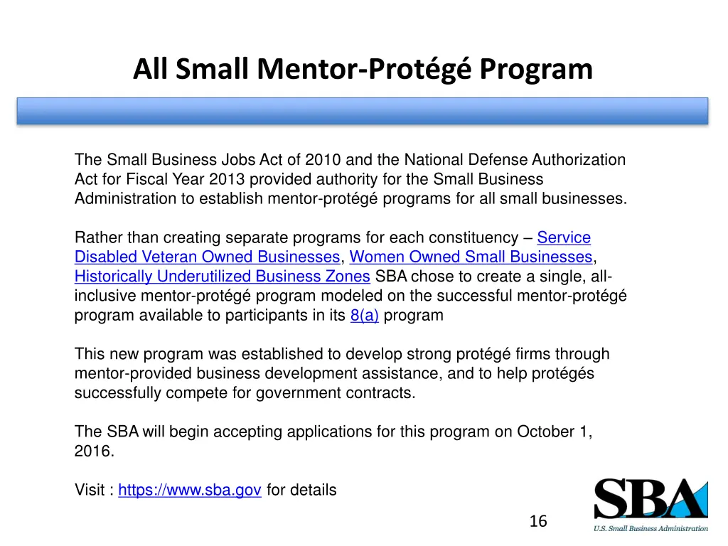 all small mentor prot g program